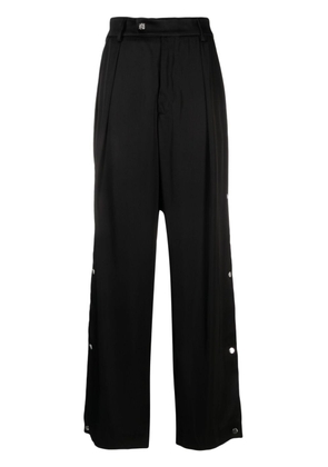 AMIRI side-pleat high-waisted palazzo pants - Black