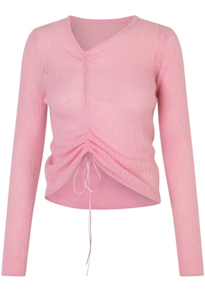 Cecilie Bahnsen Ussi ruched-detailing cardigan - Pink