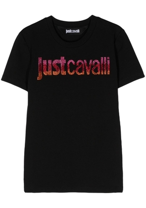 Just Cavalli rhinestone-embellished T-shirt - Black