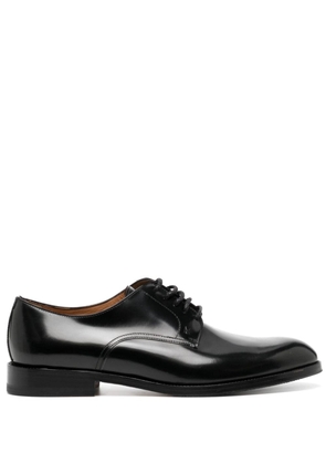 Moreschi almond-toe leather derby shoes - Black