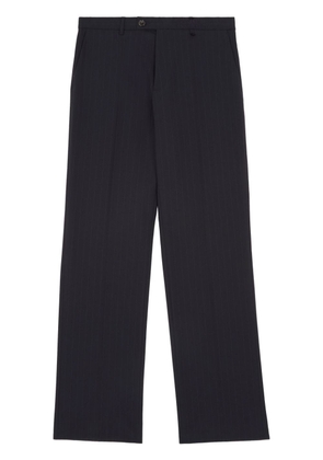 MM6 Maison Margiela stitch-detail straight-leg trousers - Black