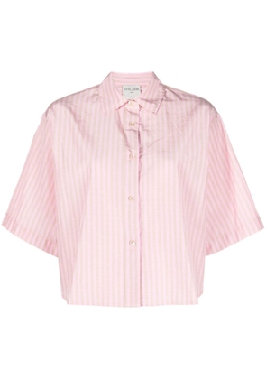 Forte Forte short-sleeve striped shirt - Pink
