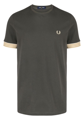 Fred Perry logo-embroidered cotton T-shirt - Green