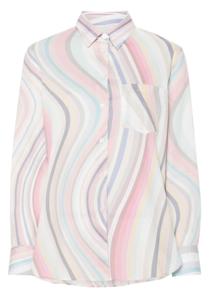 PS Paul Smith swirl-print poplin shirt - Pink