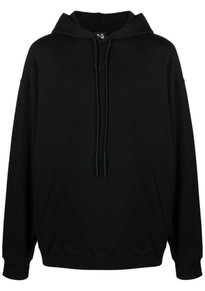 44 LABEL GROUP New Classic logo-embroidered hoodie - Black