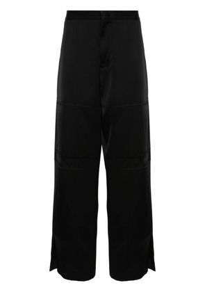 Jil Sander straight-leg twill trousers - Black