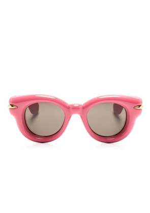 LOEWE EYEWEAR Inflated round-frame sunglasses - Pink