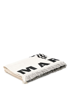 ISABEL MARANT Soverato cotton beach towel - Neutrals