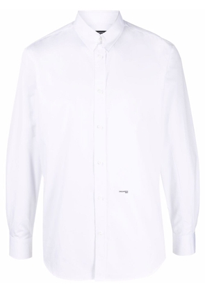 Dsquared2 logo-print cotton shirt - White