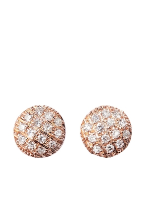 Dana Rebecca Designs 14kt rose gold Lauren Joy diamond earrings - Pink