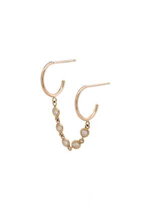 Zoë Chicco 14kt gold diamond double-hoop earring