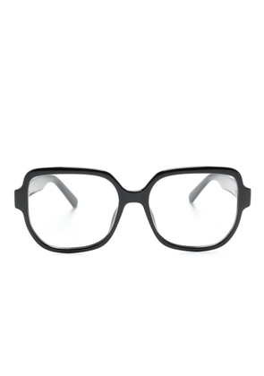 Marc Jacobs Eyewear J Marc-logo square-frame glasses - Black