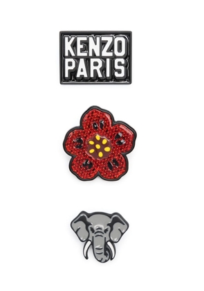 Kenzo set of 3 Stamp badges - Red