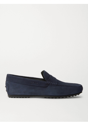 Tod's - Gommino Suede Driving Shoes - Men - Blue - UK 6