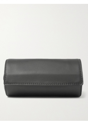 Lorenzi Milano - Leather Watch Case - Men - Black