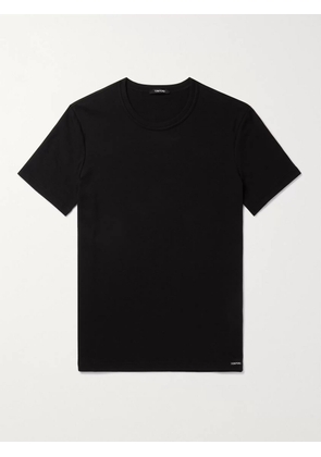 TOM FORD - Slim-Fit Stretch-Cotton Jersey T-Shirt - Men - Black - S