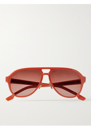 Jacques Marie Mage - George Cortina Aviator-Style Acetate Sunglasses - Men - Orange