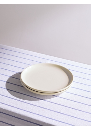 RD.LAB - Set of Two Small Bilancia Glazed Ceramic Plates - Men - White
