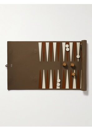 Métier - Portable Leather Backgammon Set - Men - Brown
