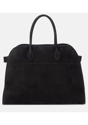 The Row Soft Margaux 17 suede tote bag