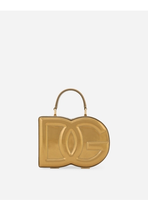 Dolce & Gabbana Dg Logo Bag Box Handbag - Woman Handbags Gold Leather Onesize