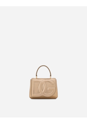 Dolce & Gabbana Dg Logo Bag Top-handle Bag - Woman Handbags Gold Leather Onesize