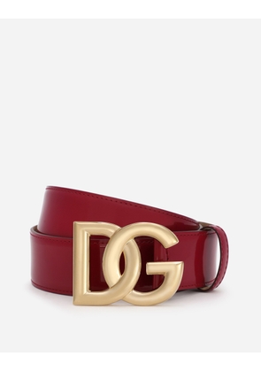 Dolce & Gabbana Cintura Logata - Woman Belts Fuchsia Leather 70
