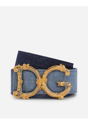 Dolce & Gabbana Dg Girls Belt - Woman Belts Denim Denim 95