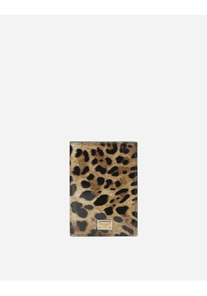 Dolce & Gabbana Portapassaporto - Woman Wallets And Small Leather Goods Animal Print Leather Onesize