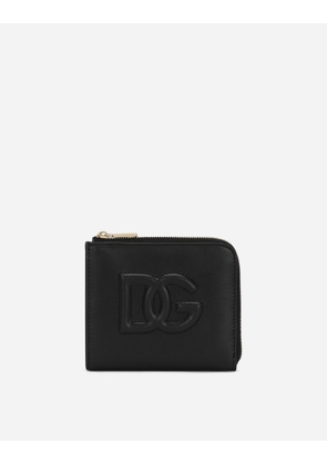Dolce & Gabbana Dg Logo Card Holder - Woman Wallets And Small Leather Goods Black Leather Onesize
