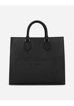 Dolce & Gabbana Shopping - Man Shoppers Black Leather Onesize