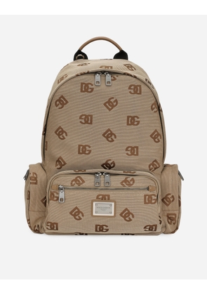 Dolce & Gabbana Cordura Backpack - Man Backpacks And Fanny Packs Brown Fabric Onesize