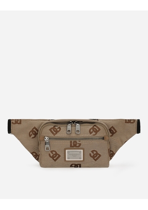 Dolce & Gabbana Small Cordura Belt Bag - Man Backpacks And Fanny Packs Brown Fabric Onesize