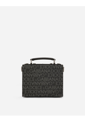 Dolce & Gabbana Coated Jacquard Box Bag - Man Crossbody Bags Multi-colored Fabric Onesize