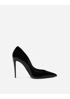 Dolce & Gabbana Patent Leather Pumps - Woman Pumps And Slingback Black Leather 40