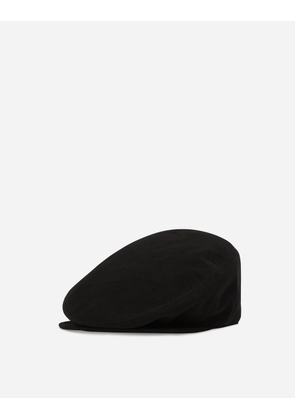 Dolce & Gabbana Cotton Fustian Flat Cap - Man Hats And Gloves Black Fabric 59