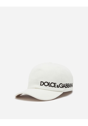 Dolce & Gabbana Baseball Cap With Embroidery - Man Hats And Gloves White 58