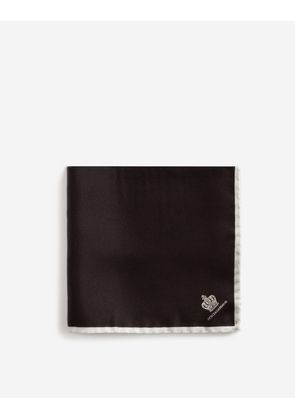 Dolce & Gabbana Silk Pocket Square - Man Ties And Pocket Squares Black Onesize