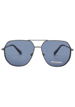 Skechers Blue Pilot Mens Sunglasses SE6150 07V 61