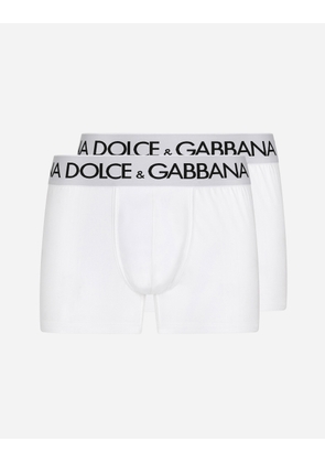 Dolce & Gabbana Two-pack Cotton Jersey Boxers - Man Underwear And Loungewear White Cotton 5
