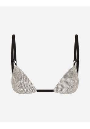 Dolce & Gabbana Crystal Mesh Bra - Woman Underwear Crystal 4