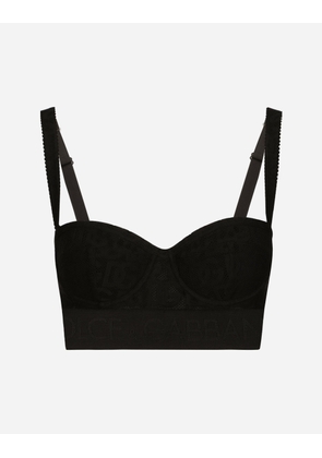 Dolce & Gabbana Regg.balc.semi-imb. - Woman Underwear Black 1