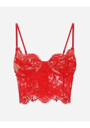 Dolce & Gabbana Top Con Reggiseno - Woman Underwear Red 2