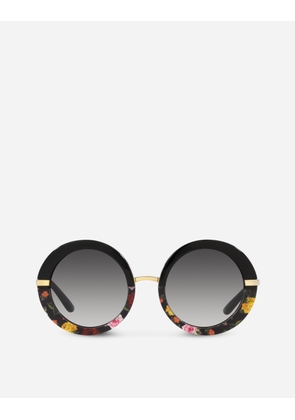 Dolce & Gabbana Half Print Sunglasses - Woman Sunglasses Floral Print Onesize