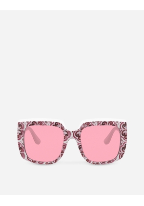 Dolce & Gabbana Maiolica Sunglasses - Woman Sunglasses Fuchsia Onesize