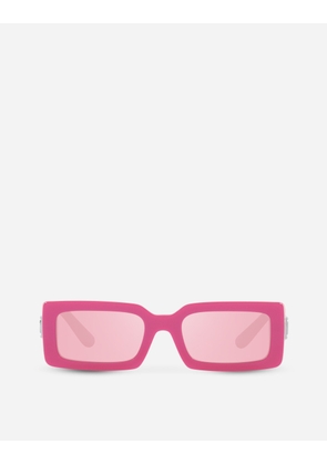 Dolce & Gabbana Dg Bella Sunglasses - Woman Sunglasses Pink Metallic Acetate Onesize