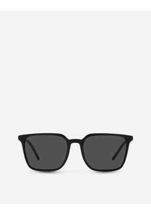 Dolce & Gabbana Thin Profile Sunglasses - Man Sunglasses Black Acetate Onesize