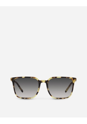 Dolce & Gabbana Thin Profile Sunglasses - Man Sunglasses Yellow Havana Onesize