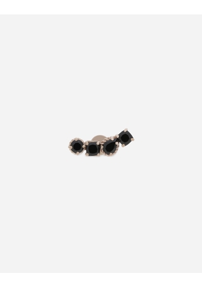 Dolce & Gabbana Single Earring In White Gold 18kt With Black Spinels - Woman Earrings White Gold Onesize