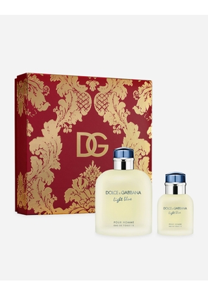 Dolce & Gabbana Exclusive Gift Set Light Blue Pour Homme Eau De Toilette 200 Ml - Man Perfumes For Him - Onesize